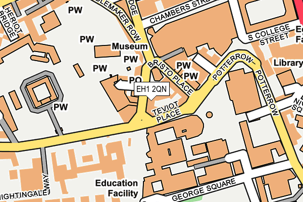 EH1 2QN map - OS OpenMap – Local (Ordnance Survey) EH1 2QN map - OS OpenMap – Local (Ordnance Survey)