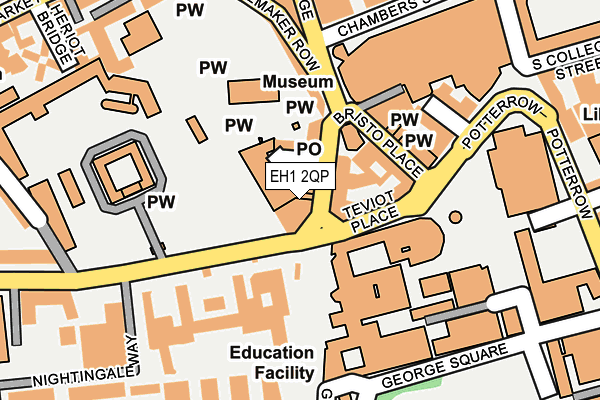 EH1 2QP map - OS OpenMap – Local (Ordnance Survey) EH1 2QP map - OS OpenMap – Local (Ordnance Survey)