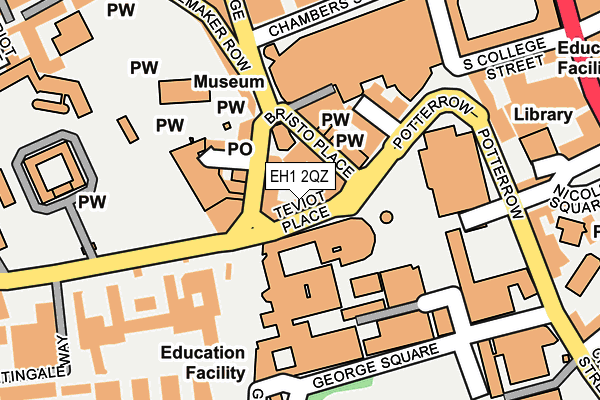 EH1 2QZ map - OS OpenMap – Local (Ordnance Survey) EH1 2QZ map - OS OpenMap – Local (Ordnance Survey)