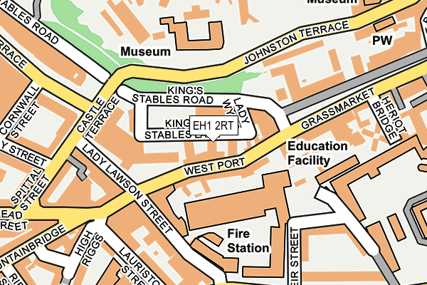 EH1 2RT map - OS OpenMap – Local (Ordnance Survey) EH1 2RT map - OS OpenMap – Local (Ordnance Survey)
