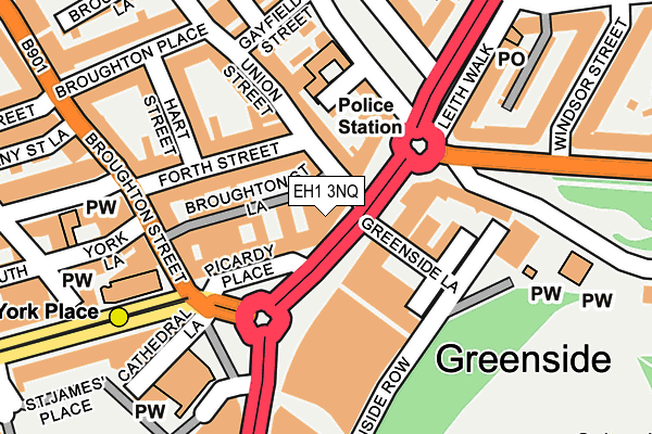 EH1 3NQ map - OS OpenMap – Local (Ordnance Survey)