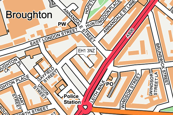 EH1 3NZ map - OS OpenMap – Local (Ordnance Survey)