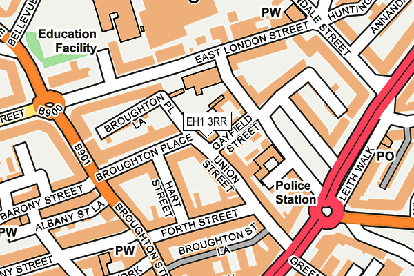 EH1 3RR map - OS OpenMap – Local (Ordnance Survey) EH1 3RR map - OS OpenMap – Local (Ordnance Survey)