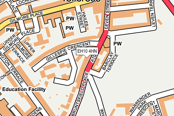 EH10 4HN map - OS OpenMap – Local (Ordnance Survey) EH10 4HN map - OS OpenMap – Local (Ordnance Survey)