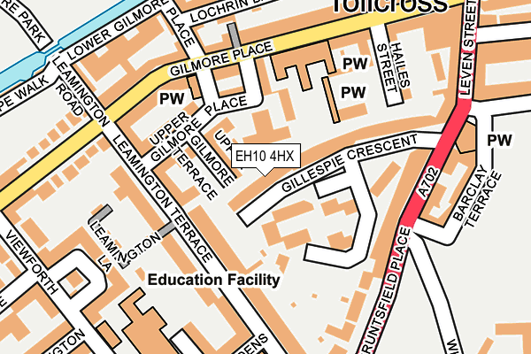 EH10 4HX map - OS OpenMap – Local (Ordnance Survey) EH10 4HX map - OS OpenMap – Local (Ordnance Survey)