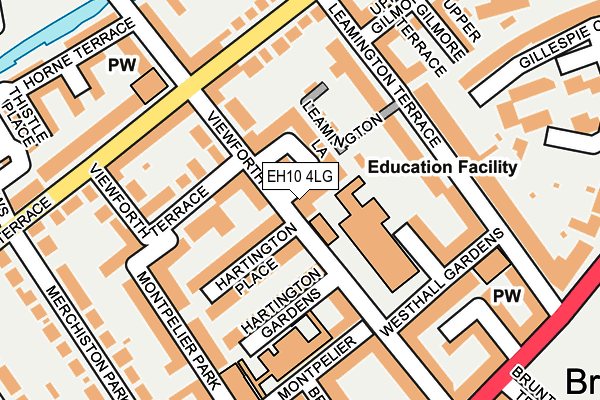 EH10 4LG map - OS OpenMap – Local (Ordnance Survey) EH10 4LG map - OS OpenMap – Local (Ordnance Survey)