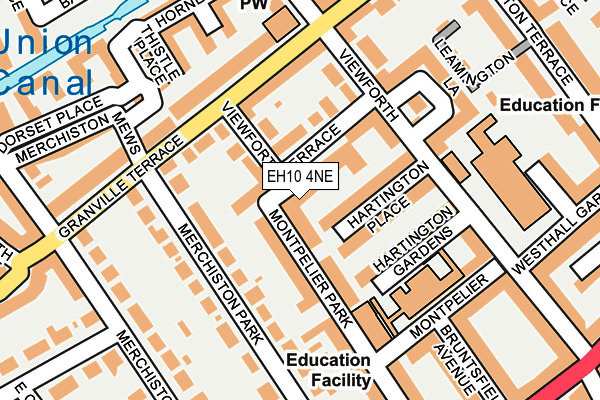 EH10 4NE map - OS OpenMap – Local (Ordnance Survey) EH10 4NE map - OS OpenMap – Local (Ordnance Survey)