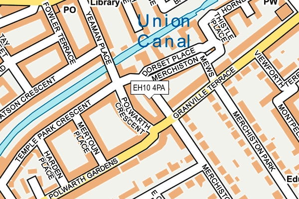 EH10 4PA map - OS OpenMap – Local (Ordnance Survey) EH10 4PA map - OS OpenMap – Local (Ordnance Survey)