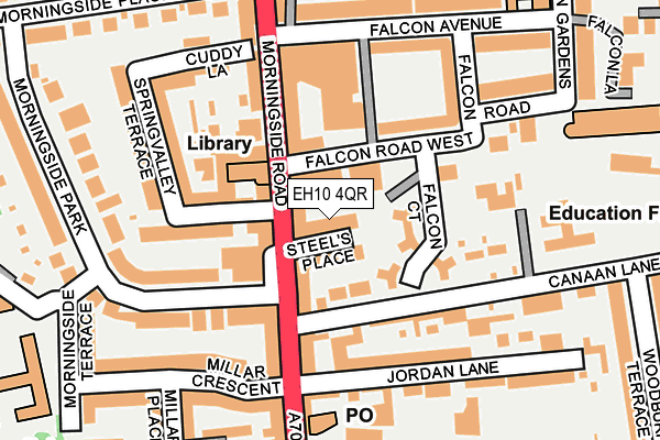 EH10 4QR map - OS OpenMap – Local (Ordnance Survey) EH10 4QR map - OS OpenMap – Local (Ordnance Survey)