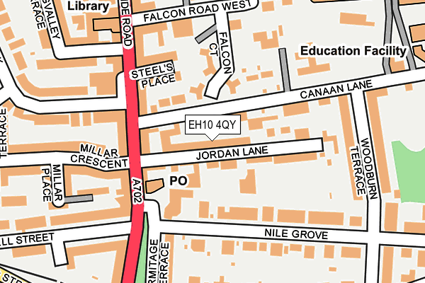 EH10 4QY map - OS OpenMap – Local (Ordnance Survey) EH10 4QY map - OS OpenMap – Local (Ordnance Survey)
