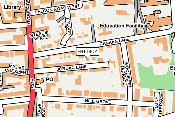 EH10 4QZ map - OS OpenMap – Local (Ordnance Survey) EH10 4QZ map - OS OpenMap – Local (Ordnance Survey)