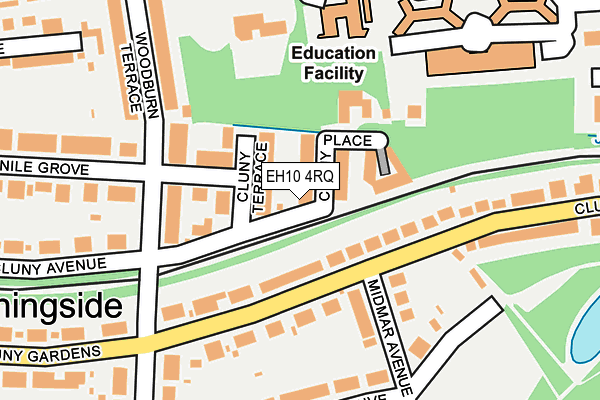 EH10 4RQ map - OS OpenMap – Local (Ordnance Survey) EH10 4RQ map - OS OpenMap – Local (Ordnance Survey)