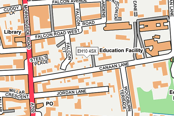 EH10 4SX map - OS OpenMap – Local (Ordnance Survey) EH10 4SX map - OS OpenMap – Local (Ordnance Survey)