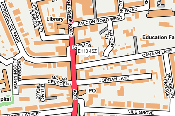 EH10 4SZ map - OS OpenMap – Local (Ordnance Survey) EH10 4SZ map - OS OpenMap – Local (Ordnance Survey)