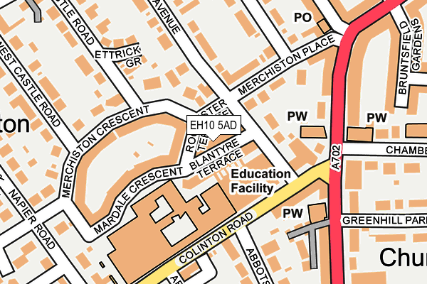 EH10 5AD map - OS OpenMap – Local (Ordnance Survey) EH10 5AD map - OS OpenMap – Local (Ordnance Survey)