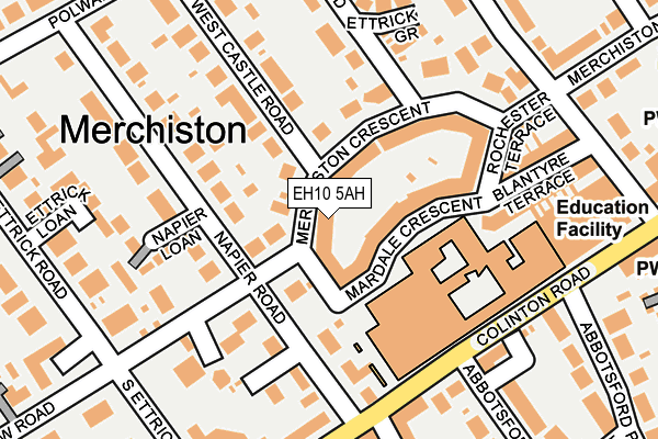 EH10 5AH map - OS OpenMap – Local (Ordnance Survey) EH10 5AH map - OS OpenMap – Local (Ordnance Survey)