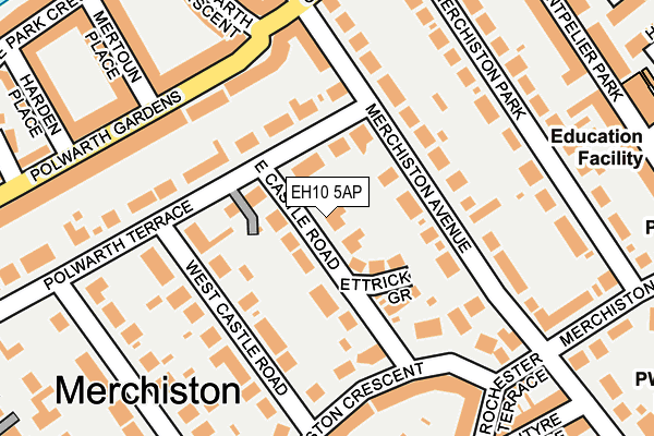 EH10 5AP map - OS OpenMap – Local (Ordnance Survey) EH10 5AP map - OS OpenMap – Local (Ordnance Survey)