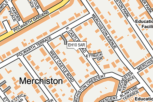 EH10 5AR map - OS OpenMap – Local (Ordnance Survey) EH10 5AR map - OS OpenMap – Local (Ordnance Survey)