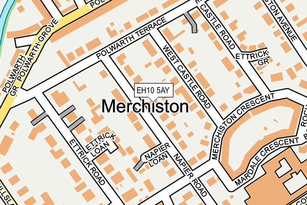 EH10 5AY map - OS OpenMap – Local (Ordnance Survey) EH10 5AY map - OS OpenMap – Local (Ordnance Survey)