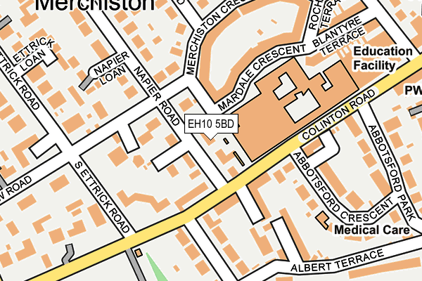 EH10 5BD map - OS OpenMap – Local (Ordnance Survey) EH10 5BD map - OS OpenMap – Local (Ordnance Survey)