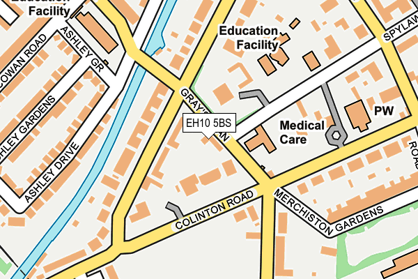 EH10 5BS map - OS OpenMap – Local (Ordnance Survey) EH10 5BS map - OS OpenMap – Local (Ordnance Survey)