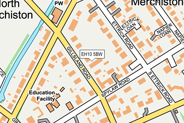EH10 5BW map - OS OpenMap – Local (Ordnance Survey) EH10 5BW map - OS OpenMap – Local (Ordnance Survey)
