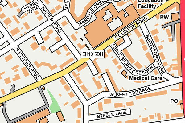 EH10 5DH map - OS OpenMap – Local (Ordnance Survey) EH10 5DH map - OS OpenMap – Local (Ordnance Survey)