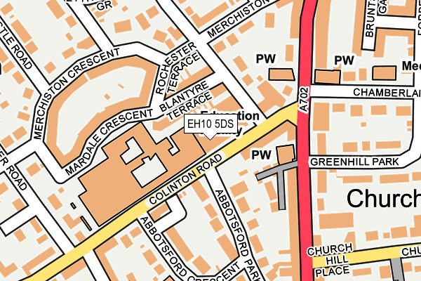 EH10 5DS map - OS OpenMap – Local (Ordnance Survey) EH10 5DS map - OS OpenMap – Local (Ordnance Survey)
