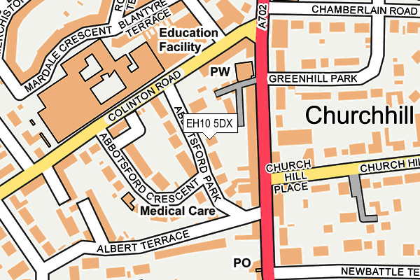 EH10 5DX map - OS OpenMap – Local (Ordnance Survey) EH10 5DX map - OS OpenMap – Local (Ordnance Survey)