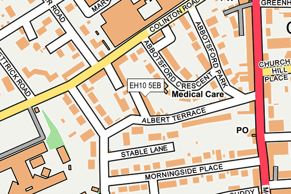 EH10 5EB map - OS OpenMap – Local (Ordnance Survey) EH10 5EB map - OS OpenMap – Local (Ordnance Survey)
