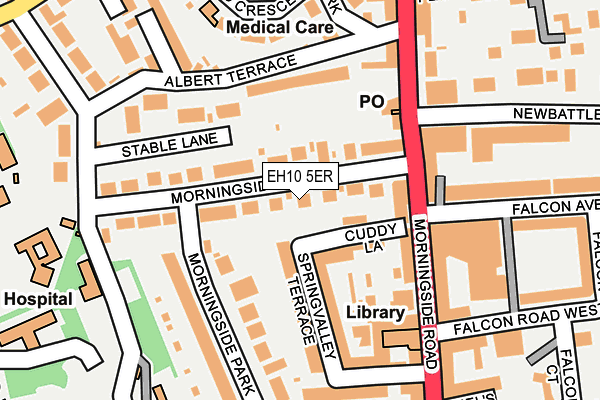 EH10 5ER map - OS OpenMap – Local (Ordnance Survey) EH10 5ER map - OS OpenMap – Local (Ordnance Survey)