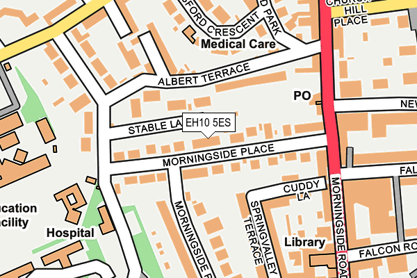 EH10 5ES map - OS OpenMap – Local (Ordnance Survey) EH10 5ES map - OS OpenMap – Local (Ordnance Survey)