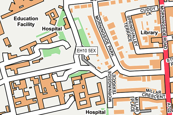 EH10 5EX map - OS OpenMap – Local (Ordnance Survey) EH10 5EX map - OS OpenMap – Local (Ordnance Survey)