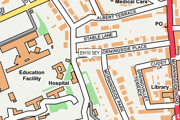 EH10 5EY map - OS OpenMap – Local (Ordnance Survey) EH10 5EY map - OS OpenMap – Local (Ordnance Survey)