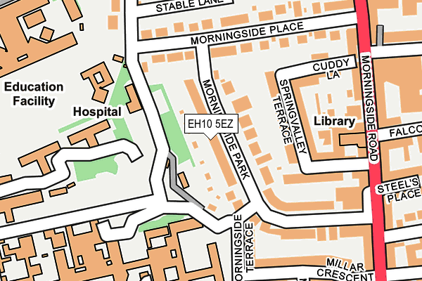 EH10 5EZ map - OS OpenMap – Local (Ordnance Survey) EH10 5EZ map - OS OpenMap – Local (Ordnance Survey)