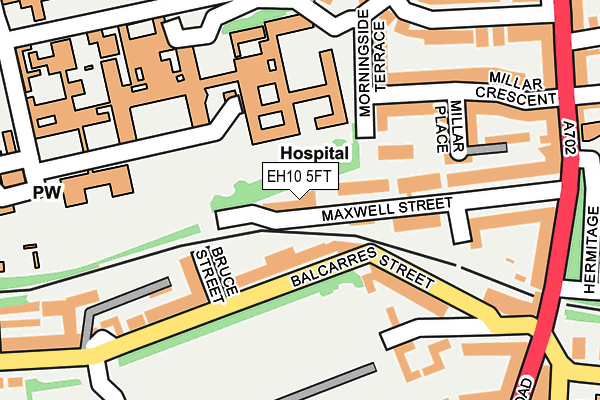 EH10 5FT map - OS OpenMap – Local (Ordnance Survey) EH10 5FT map - OS OpenMap – Local (Ordnance Survey)