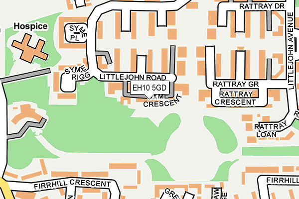EH10 5GD map - OS OpenMap – Local (Ordnance Survey) EH10 5GD map - OS OpenMap – Local (Ordnance Survey)