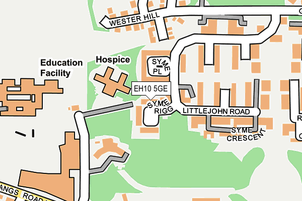 EH10 5GE map - OS OpenMap – Local (Ordnance Survey) EH10 5GE map - OS OpenMap – Local (Ordnance Survey)