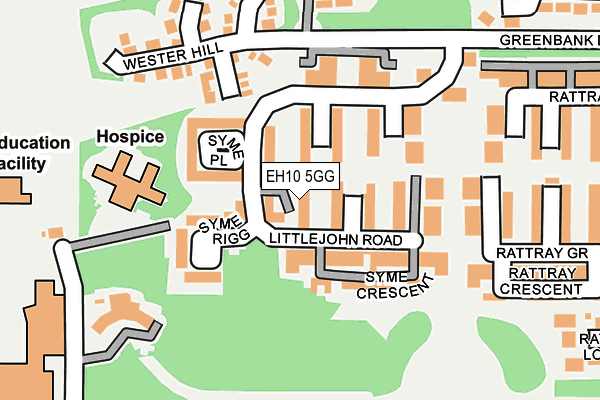 EH10 5GG map - OS OpenMap – Local (Ordnance Survey) EH10 5GG map - OS OpenMap – Local (Ordnance Survey)