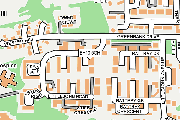 EH10 5GH map - OS OpenMap – Local (Ordnance Survey) EH10 5GH map - OS OpenMap – Local (Ordnance Survey)
