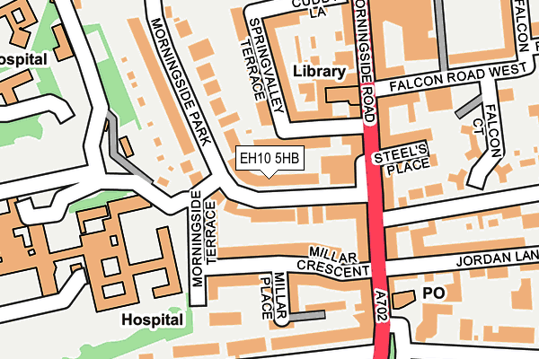 EH10 5HB map - OS OpenMap – Local (Ordnance Survey) EH10 5HB map - OS OpenMap – Local (Ordnance Survey)