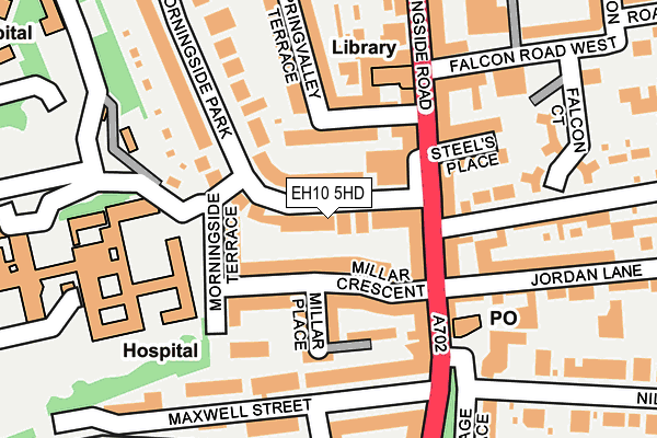 EH10 5HD map - OS OpenMap – Local (Ordnance Survey) EH10 5HD map - OS OpenMap – Local (Ordnance Survey)