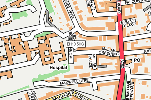 EH10 5HG map - OS OpenMap – Local (Ordnance Survey) EH10 5HG map - OS OpenMap – Local (Ordnance Survey)