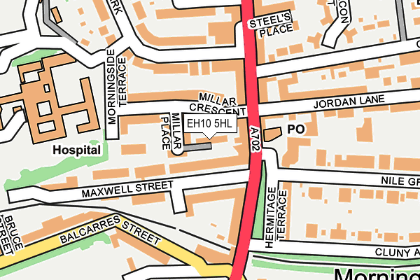 EH10 5HL map - OS OpenMap – Local (Ordnance Survey) EH10 5HL map - OS OpenMap – Local (Ordnance Survey)