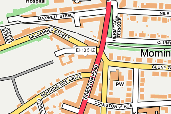EH10 5HZ map - OS OpenMap – Local (Ordnance Survey) EH10 5HZ map - OS OpenMap – Local (Ordnance Survey)