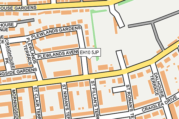 EH10 5JP map - OS OpenMap – Local (Ordnance Survey) EH10 5JP map - OS OpenMap – Local (Ordnance Survey)