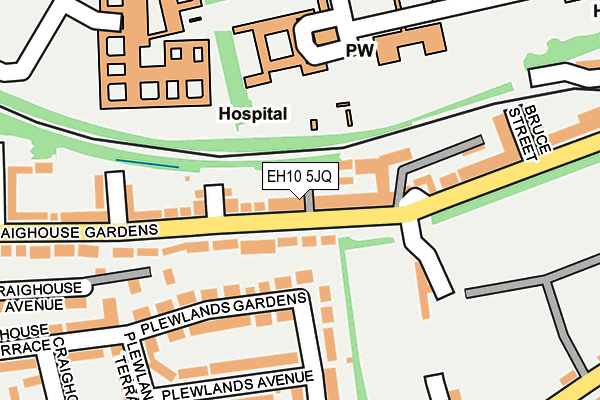 EH10 5JQ map - OS OpenMap – Local (Ordnance Survey) EH10 5JQ map - OS OpenMap – Local (Ordnance Survey)