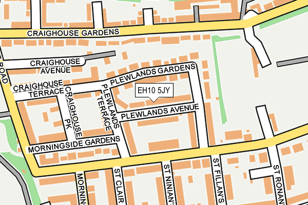 EH10 5JY map - OS OpenMap – Local (Ordnance Survey) EH10 5JY map - OS OpenMap – Local (Ordnance Survey)