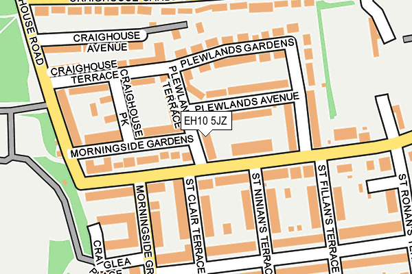 EH10 5JZ map - OS OpenMap – Local (Ordnance Survey) EH10 5JZ map - OS OpenMap – Local (Ordnance Survey)