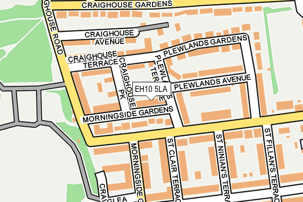 EH10 5LA map - OS OpenMap – Local (Ordnance Survey) EH10 5LA map - OS OpenMap – Local (Ordnance Survey)